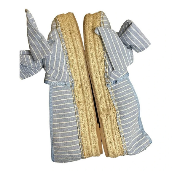 Sam Edelman Women's Ciara Bow Espadrille Size 8.5 Platform Striped Bow NWOB - Picture 6 of 8